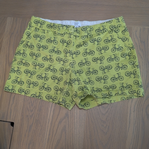 crown & ivy Pants - Crown & Ivy Lime Green Chino Shorts Size 8